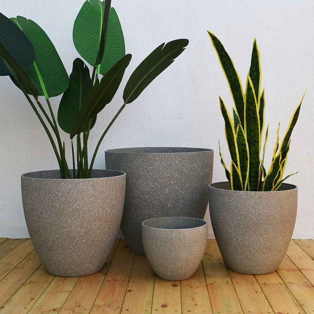 Indoor Herb Garden - Frosted Imitation Stone Bonsai Flowerpot Balcony