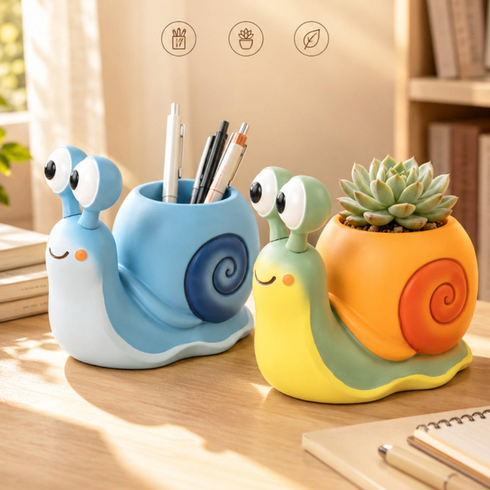 Indoor Herb Garden - Snail Shape Flower Pot Snail flower