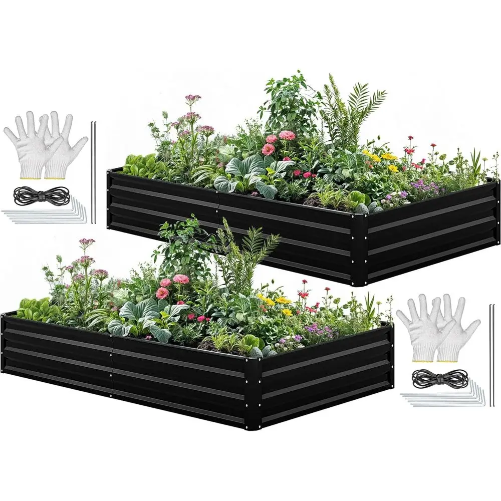 96x48x12 Galvanized Steel Rais - đánh giá và giá Garden Gloves