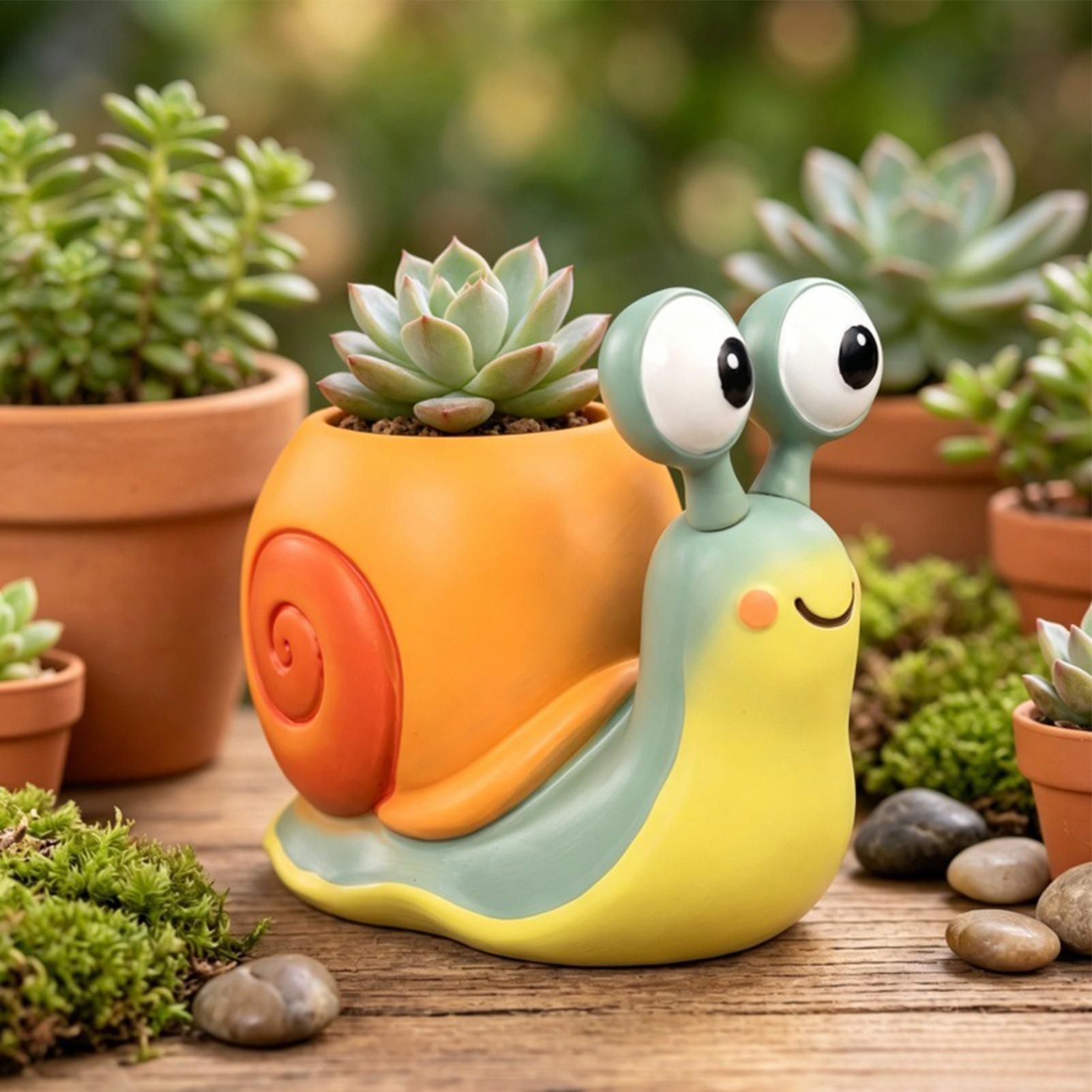 Snail Shape Flower Pot Snail f - đánh giá và giá Indoor Herb Garden
