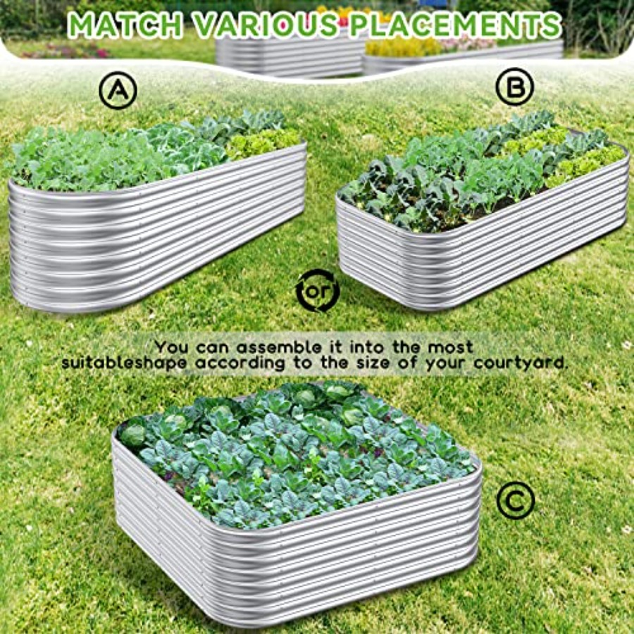 8x2x2/6.5x3.5x2/5x5x2ft Outdoo - đánh giá và giá Raised Garden Bed