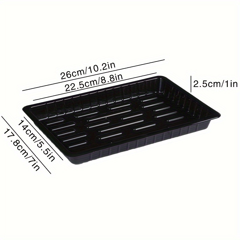 1Pc Durable Black PET Plastic  - đánh giá và giá Seed Starter Tray