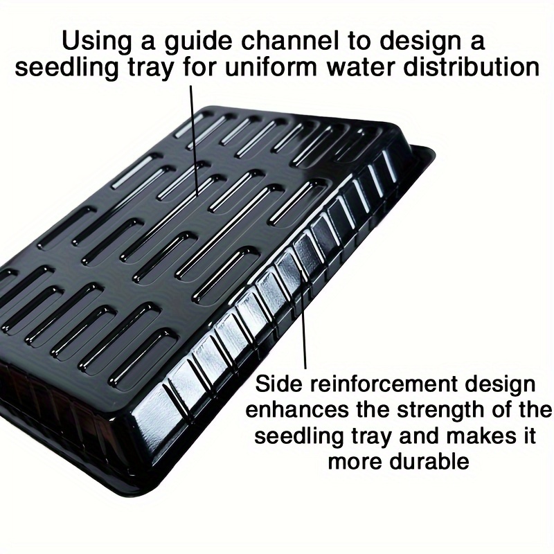 1Pc Durable Black PET Plastic  - đánh giá và giá Seed Starter Tray