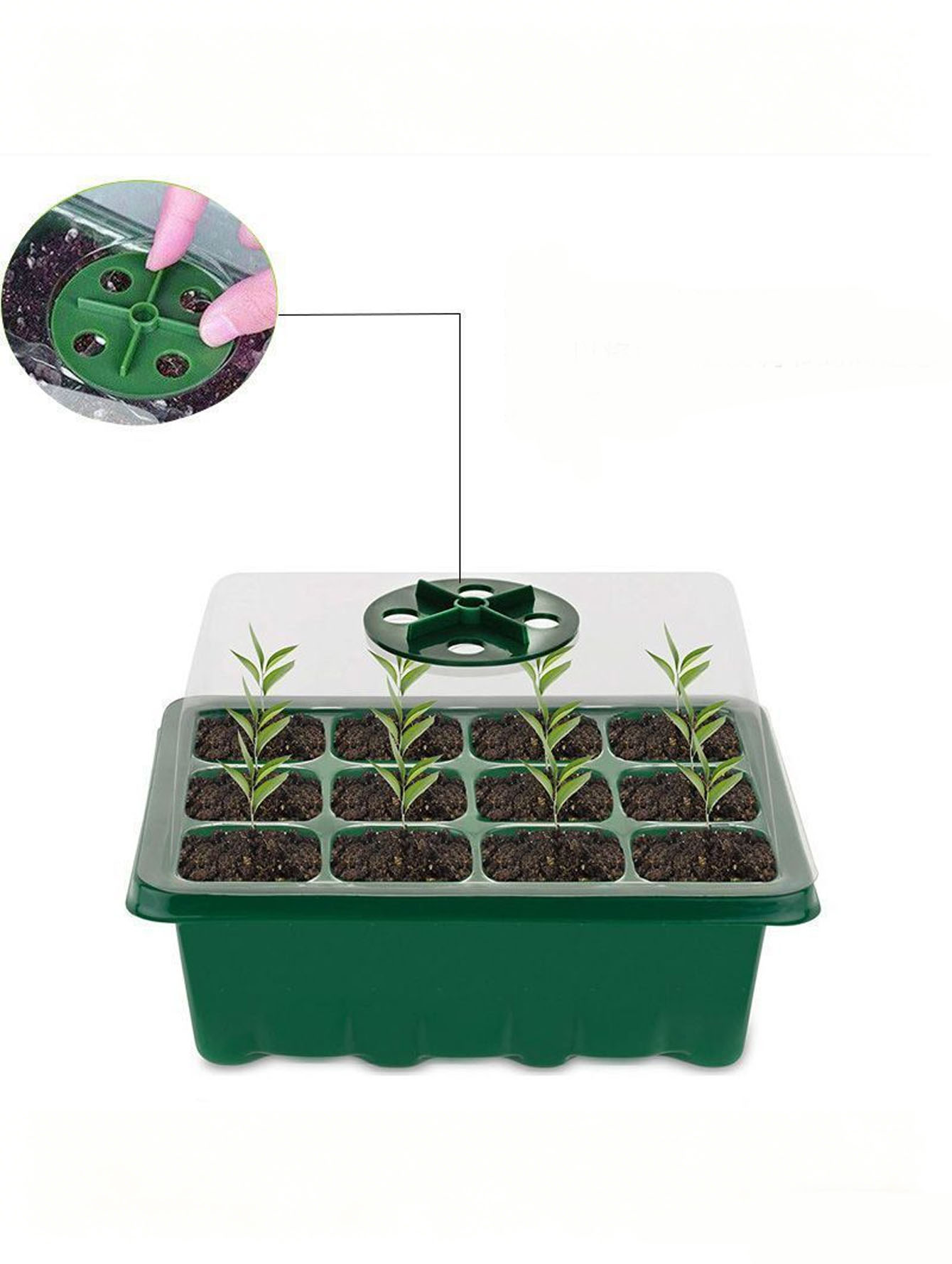 1/2pc 6/12-Hole Seedling Tray, - đánh giá và giá Seed Starter Tray