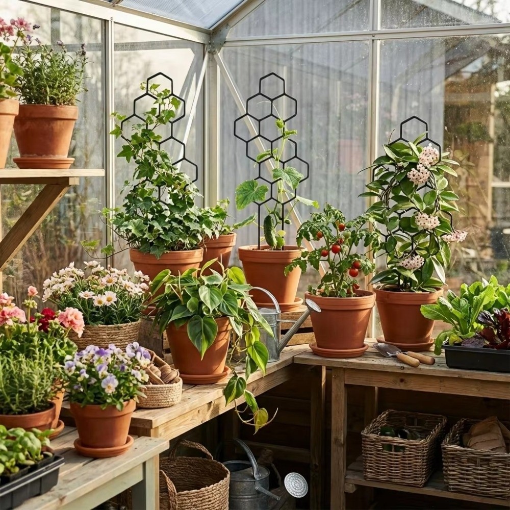 Honeycomb Design Plant Trellis - đánh giá và giá Indoor Herb Garden