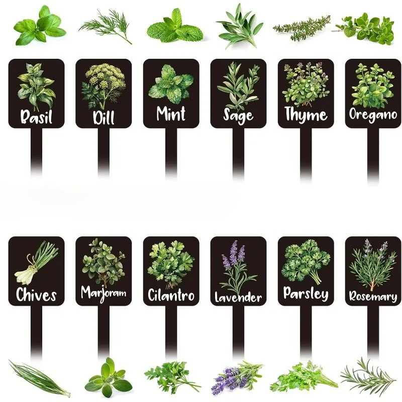 24pcs Plant Label Set Herb Gar - đánh giá và giá Indoor Herb Garden