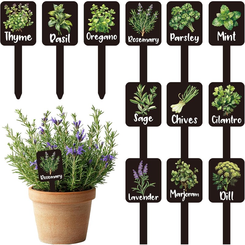 24pcs Plant Label Set Herb Gar - đánh giá và giá Indoor Herb Garden